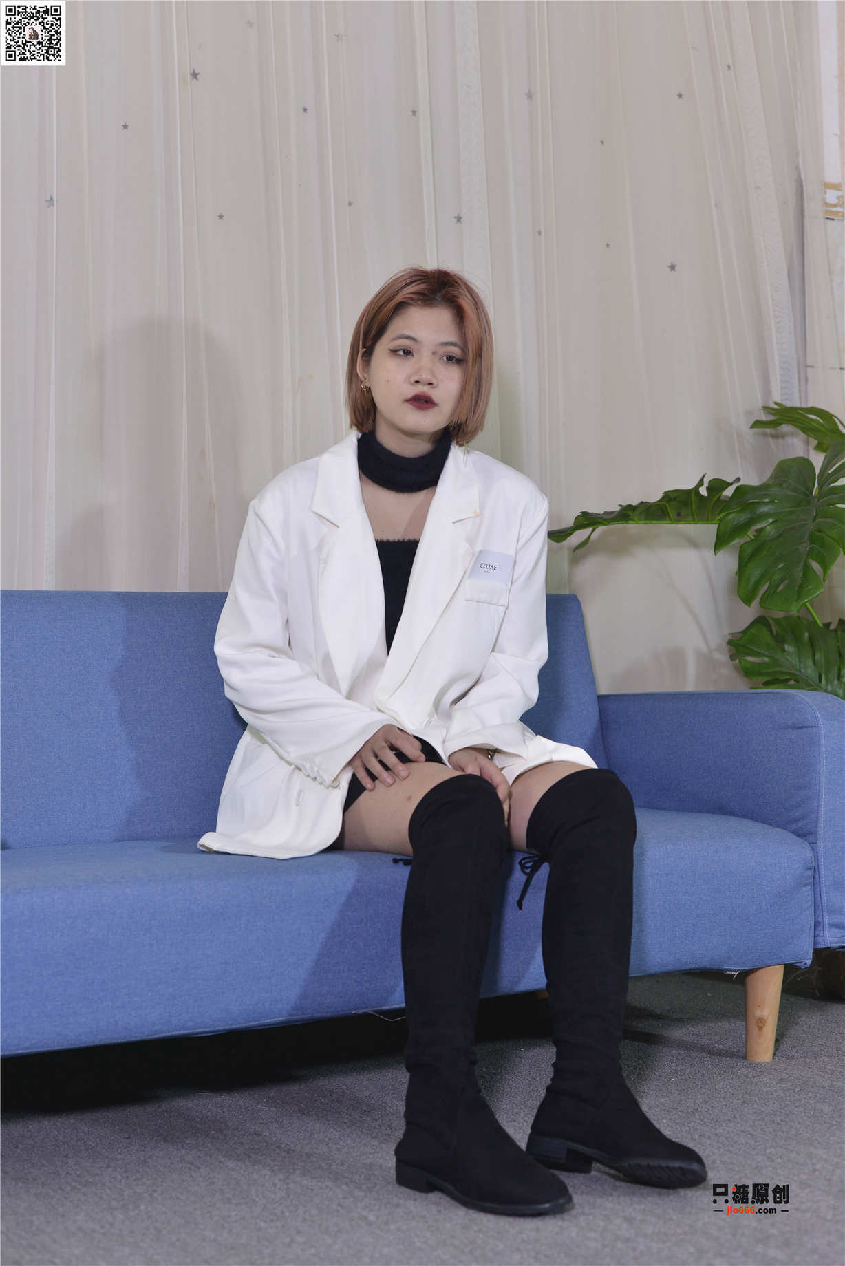 定制97期：陈媛 - 梅子味的晚风 棉袜-第1张